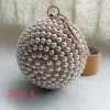 Chic / Beautiful Gold Clutch Bags Ivory Beading Pearl Rhinestone Accessories 2019