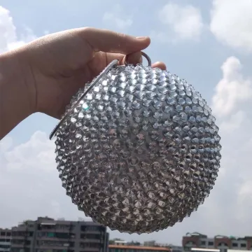 Mode Silver Beading Rhinestone Tillbehör Kuvertväska 2019