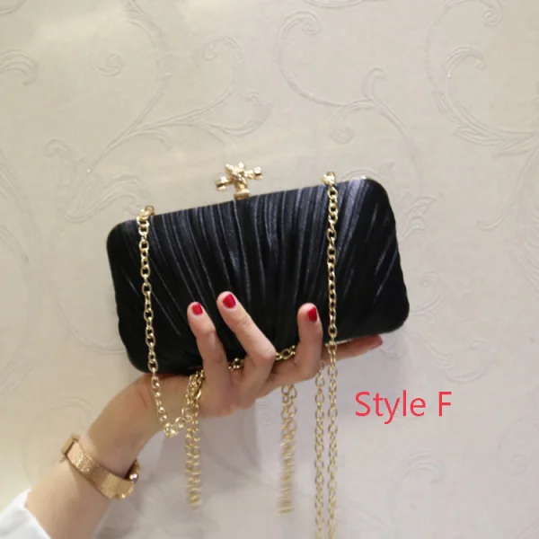 Chic / Beautiful Champagne Heart-shaped Clutch Bags Ruffle Fabric 2019 Accessories