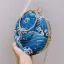 Amazing / Unique Sky Blue Printing Clutch Bags 2019 Accessories