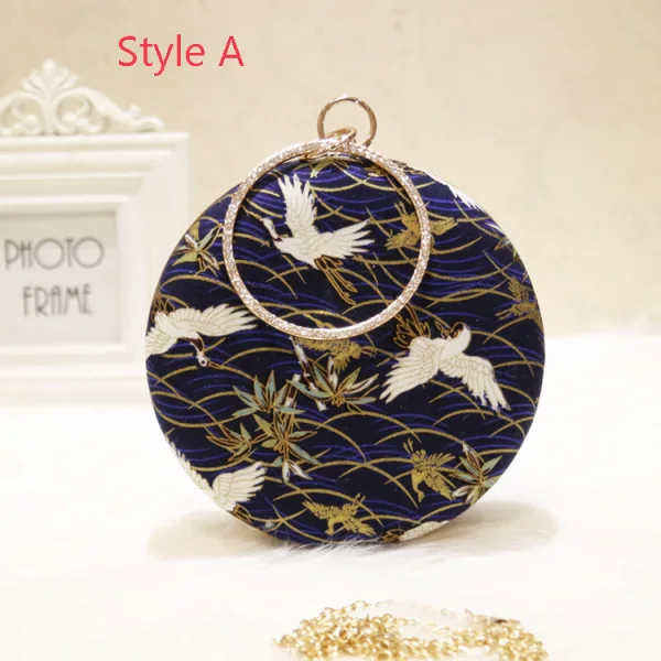 Amazing / Unique Sky Blue Printing Clutch Bags 2019 Accessories