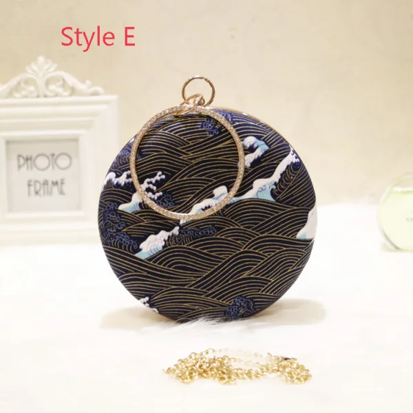 Amazing / Unique Sky Blue Printing Clutch Bags 2019 Accessories