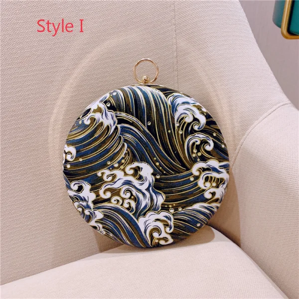 Amazing / Unique Sky Blue Printing Clutch Bags 2019 Accessories