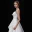 Simple Ivoire Satin Robe De Mariée 2019 Princesse Unique Bustier Sans Manches Dos Nu Longue Volants