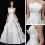 Simple Ivoire Satin Robe De Mariée 2019 Princesse Unique Bustier Sans Manches Dos Nu Longue Volants