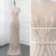 High-end Champagne See-through Evening Dresses  2019 Trumpet / Mermaid Scoop Neck Sleeveless Sash Beading Tassel Floor-Length / Long Ruffle Formal Dresses