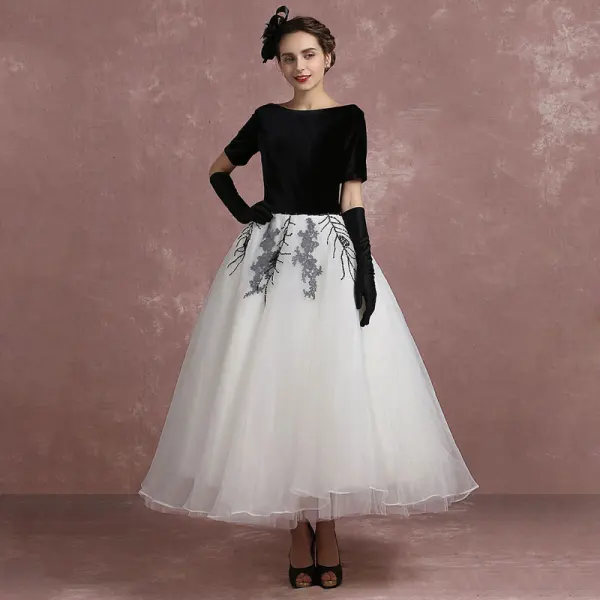 formal dress black white short Delta Mini Dress main image 1