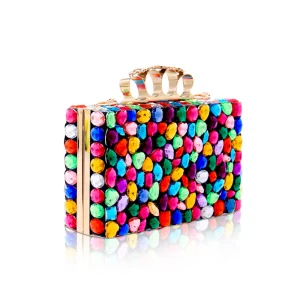 Gekleurde Multi Kleuren Rhinestone Handtassen 2019 Accessoires