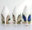 Fashion Beige Embroidered Prom Pumps High Heels 2025 9 cm Stiletto Heels Pointed Toe Pumps