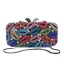 Chic / Beautiful Multi-Colors Glitter Rhinestone Metal Prom Clutch Bags 2022