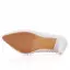 Elegante Witte Parel Kant Bloem Bruidsschoenen 2025 9 cm Naaldhakken / Stiletto Spitse Neus Huwelijk Pumps Hoge Hakken