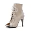 Roman Black Street Wear Suede Womens Boots 2022 9 cm Stiletto Heels Open / Peep Toe Womens Boots
