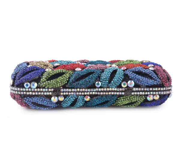 Chic / Beautiful Multi-Colors Glitter Rhinestone Metal Prom Clutch Bags 2022