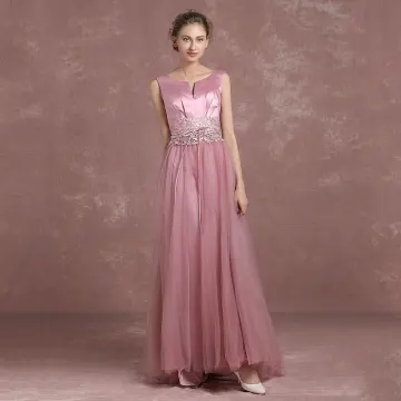 Moderne Mode Rose Bonbon Robe De Soirée 2018 Princesse Unique V Cou Sans Manches Appliques En Dentelle Faux Diamant Ceinture Longue Dos Nu Robe De Ceremonie