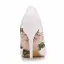 Fashion Beige Embroidered Prom Pumps High Heels 2025 9 cm Stiletto Heels Pointed Toe Pumps