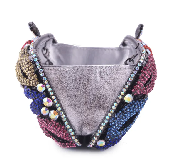 Chic / Beautiful Multi-Colors Glitter Rhinestone Metal Prom Clutch Bags 2022