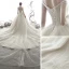 Meilleur Champagne Robe De Mariée 2019 Robe Boule De l'épaule Manches Courtes Dos Nu Glitter Tulle Cathedral Train Volants