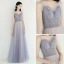 Elegante Himmelblau Pearl Rosa Abendkleider 2019 A Linie Spaghettiträger Ärmellos Pailletten Perlenstickerei Lange Rüschen Rückenfreies Festliche Kleider