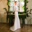 Meilleure Ivoire Transparentes Robe De Mariée Avec Châle 2019 Trompette / Sirène Encolure Dégagée 3/4 Manches Dos Nu Appliques En Dentelle Perlage Train De Balayage Volants