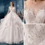 Schöne Ivory / Creme Durchsichtige Brautkleider / Hochzeitskleider 2019 A Linie Eckiger Ausschnitt Ärmel Rückenfreies Applikationen Spitze Perlenstickerei Quaste Glanz Tülle Kathedrale Schleppe Fallende Rüsche