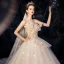 Beste Champagne Brudekjoler 2019 Ballkjole Fantastiske / Unike Kjæreste Uten Ermer Ryggløse Glitter Tyll Beading Paljetter Chapel Train Buste