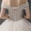 Charming Champagne Wedding Dresses 2019 Ball Gown Off-The-Shoulder Short Sleeve Backless Glitter Tulle Sequins Beading Cathedral Train Ruffle