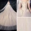 Sparkly Champagne Wedding Dresses 2019 Ball Gown Off-The-Shoulder Short Sleeve Backless Glitter Sequins Tulle Chapel Train Ruffle