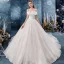 Schöne Ivory / Creme Brautkleider / Hochzeitskleider 2019 A Linie Off Shoulder Schleife Kurze Ärmel Rückenfreies Applikationen Spitze Kathedrale Schleppe Rüschen