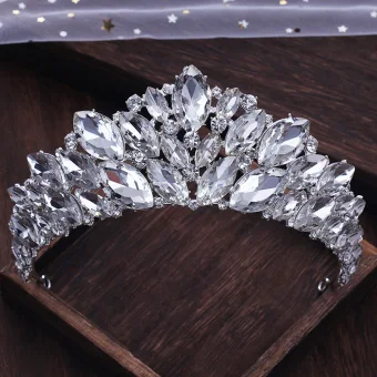 Luxury Gorgeous Silver Rhinestone Tiara Wedding Accessories 2019 Bridal Hair Accessories