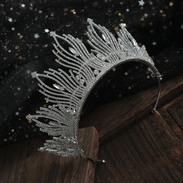 Chic / Belle Argenté Faux Diamant Tiare Mariage Accessorize 2019 Accessoire Cheveux Mariage
