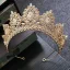 Chic / Belle Doré Faux Diamant Tiare Accessorize 2019 Accessoire Cheveux Mariage