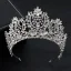 Vintage / Retro Silver Rhinestone Tiara Wedding Accessories 2019 Bridal Hair Accessories