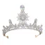 Fine Sølv Rhinestone Beading Tiara Bryllup Tilbehør 2019
