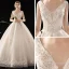 Piękne Szampan Suknie Ślubne 2019 Princessa Głęboki V-Szyja Bez Rękawów Bez Pleców Cekinami Cekiny Tiulowe Aplikacje Z Koronki Frezowanie Trenem Kaplica Wzburzyć