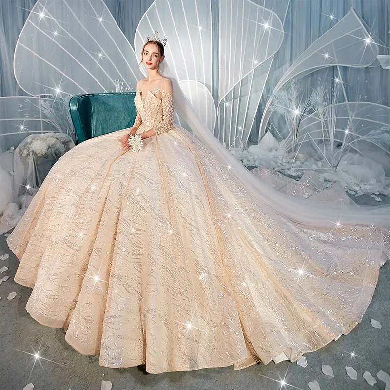 Kanten Quinceanera-jurk voor dames, baljurk met blote schouders, prinsessenjurk, galajurk met sleep gezwollen zoete 16 jurken, roze, 50