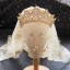 Luxury / Gorgeous Gold Tiara Earrings Wedding Veils Bridal Jewelry 2019 Metal Pearl Rhinestone Wedding Accessories