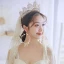 Luxury / Gorgeous Gold Tiara Earrings Wedding Veils Bridal Jewelry 2019 Metal Pearl Rhinestone Wedding Accessories