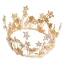 Piękne Gwiazda Rhinestone Złote Tiara 2019 Ozdoby Do Włosów Ślubne Metal Frezowanie Kryształ Perła Akcesoria