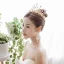 Chic / Beautiful Gold Tiara Earrings Necklace Bridal Jewelry 2019 Metal Crystal Pearl Rhinestone Wedding Accessories
