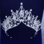 Snygga / Fina Silver Tiara Metall Beading Kristall Rhinestone Brud Huvudbonad 2019