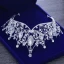 Snygga / Fina Silver Tiara Metall Beading Kristall Rhinestone Brud Huvudbonad 2019