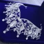 Snygga / Fina Silver Tiara Metall Beading Kristall Rhinestone Brud Huvudbonad 2019