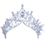 Snygga / Fina Silver Tiara Metall Beading Kristall Rhinestone Brud Huvudbonad 2019