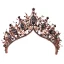 Vintage Barokk Svart Tiara Har Tilbehor 2019 Metall Beading Rhinestone Bryllup Tilbehør