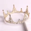 Fine Gull Tiara Halskjede Øredobber Brudesmykker 2019 Metall Beading Krystall Rhinestone Bryllup Tilbehør