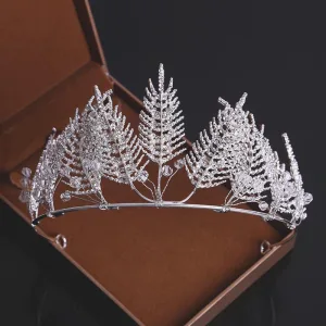 Unique Silber Strass Kristall Diadem 2019 Metall Haarschmuck Braut