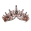 Vintage Barokk Svart Tiara 2019 Metall Beading Rhinestone Har Tilbehor