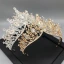 Fine Gull Tiara Halskjede Øredobber Brudesmykker 2019 Metall Beading Rhinestone Bryllup Tilbehør