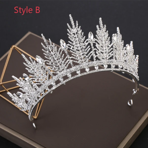 Abordable Doré Tiare Accessoire Cheveux Mariage 2019 Métal Perlage Cristal Perle Faux Diamant Mariage Accessorize
