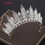 Abordable Doré Tiare Accessoire Cheveux Mariage 2019 Métal Perlage Cristal Perle Faux Diamant Mariage Accessorize
